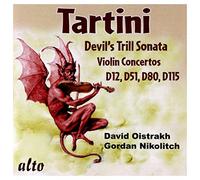 Tartini : Les Trilles du Diable-Concertos pour Violon. Oistrakh, Nikolitch, Oborin, Van Beek
