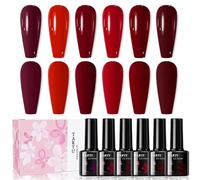 TARTU Lot de 6 Vernis Semi-Permanent HEMA Free TPO Free, 8ml Coffret Vernis Gel Effet Cat Eye, Jelly & Paillettes, Kit Manucure DIY à la Maison, Idée Cadeau Femme(TT6065)