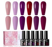TARTU Lot de 6 Vernis Semi-Permanent HEMA Free TPO Free, 8ml Coffret Vernis Gel Effet Cat Eye, Jelly & Paillettes, Kit Manucure DIY à la Maison, Idée Cadeau Femme(TT6121)