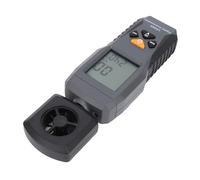 Taruor Anémomètre Numérique, Compteur de Vitesse du Vent avec Capteur de Température, CVC, Drone, Sports de Plein Air, écran LCD rétro-éclairé, Conception à 6 Lames, Données en Temps