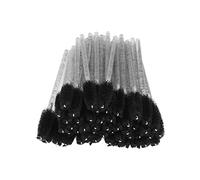 Taruor Brosse à Sourcils, Brosse à Cils, Cils Jetable 50 Pièces, Adaptée Toutes les Formes de Sourcils, Séparation des Avant et Après le Mascara, Salon de beauté P (Noire)