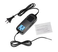 Taruor Contrôleur de Température Intelligent, Double Affichage LED, Large Plage, Refroidissement et Chauffage, Protection contre les Retards, Stockage en Cas de Baisse de Tension, (Prise UE)