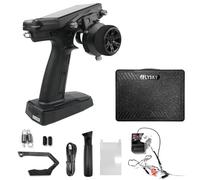 Taruor Émetteur 11 Canaux avec écran IPS de 3,5 Pouces pour Bateau de Voiture RC, Ensemble D'antennes Doubles, Poignée Ergonomique pour Plus Confort, Amateurs Modèles Adaptés (Ensemble