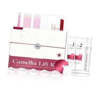 Taruor Kit de Permanente de Cils, Recourbe-cils, 90 Jours, sans Bigoudis Quotidiens, Choix Salon Rentable avec Gel Nourrissant Doux pour Belles Boucles (Permanente double effet camélia)