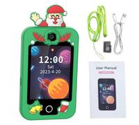 Taruor Machine d'apprentissage par Téléphone Intelligent pour Enfants avec Mémoire Extensible de 8 Go, Caméra à écran Tactile pour Lecteur Vidéo et Musique, Calendrier, Calculatrice, (Le père Noël)