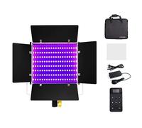 Taruor - Panneau Lumineux LED Bicolore W480RGB, 40W, 480 Perles, Variable, 20 Effets, Télécommande, Porte D'entrée en Métal, Batterie DC/NP pour la (1 Lampe Standard UE)