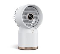 Taruor Refroidisseur D'air par évaporation, Humidificateur Portable, Ventilateur de Pulvérisation avec 4 Vitesses de Vent Réglables pour la Maison, le Bureau, Ventilateur Refroidissement Plug and