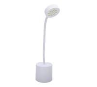 Taruor Sèche-ongles avec 9 Perles LED, Minuterie 45 S/90 S, Lampe à Gel Rechargeable, Autonomie de 60 Minutes, Lampe de Polymérisation Bureau Portable sans Fil pour Salon et Usage (Blanche)