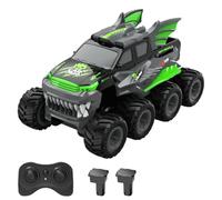 Taruor Voiture de Cascade Télécommandée Tout Terrain, Véhicule Amphibie 2.4G 8WD pour 30 Minutes de Temps Jeu, pour Les Aventures en Plein Air (Vert #-2)