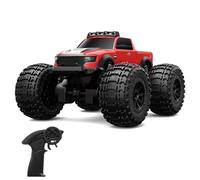 Taruor Voiture Tout-Terrain Télécommandée Amphibie, Véhicule de Cascade 2,4 GHz 4WD avec Phares, Voiture de Cascade étanche, Jouet pour Enfants pour Promenades Passionnantes (Rouge #-1)