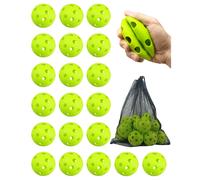 Tarutaru 20 Pack Balls d'entra nement en plastique pour le baseball et le softball - balle douce pour les balles de baseball frappant le trottage