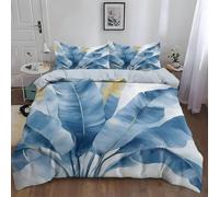 TaRvit Housse de Couette 200x220 Feuille Parure de Lit 2 Personnes en Microfibre, Plante Parure de Lit 200x220 avec Fermeture Éclair et 2 Taies d'oreiller 65x65 cm pour Enfant Ado