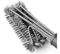 Tarvol Brosse de barbecue en acier inoxydable de 45,7 cm avec poils métalliques et poignée douce et confortable - Nettoyant et grattoir parfait pour les grilles de cuisson