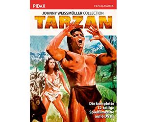 Tarzan - Johnny Weissmüller Collection / Alle 12 Tarzan-Abenteuer mit Johnny Weissmüller in einer Sammlung (Pidax Film-Klassiker) [6 DVDs]