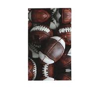 Tas de ballons de football - Drapeau de jardin vertical - Impression sur un seul côté - Drapeau de cour - Décoration de fête
