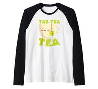 Tas-Tea Thé Mignon Jeu de Mots Kawaii Manche Raglan