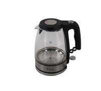 TAS Verre Bouilloire LED Sans Fil 1,5 Litres 1800W 360° Théière