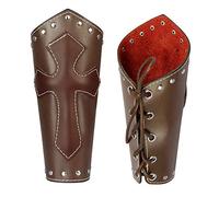 TASBERN Brassard en cuir pour tir à l'arc - Brassards médiévaux - Armure Vikings