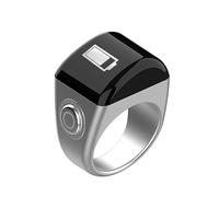 Tasbih - Compteur de prière IP7 avec 5 rappels de prière, écran OLED, réglage de comptage personnalisé, musulman pour tous les âges, compteur avec vibration, batterie de grande capacité, look luxueux