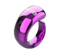 Tasbih For Zikr For Smart For Ring Clock Rappel de prière réglable étanche multifonction pour écran OLED (violet foncé)