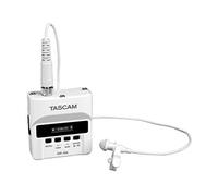 Tascam DR-10L/LW DR-10LW Enregistreur audio numérique avec microphone Lavalier Blanc