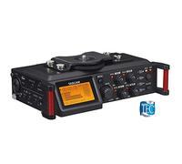 TASCAM Enregistreur audio portable à 4 canaux pour vidéaste, 4 entrées combo XLR/TRS, 2 microphones internes, limiteur, filtre HP (DR-70D)