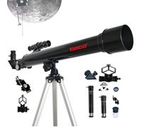 TASCO Spacestation Télescope réfracteur 600 x 50 mm pour Adultes et débutants Noir