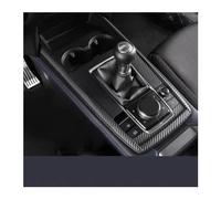 TASEKI Accessoire Intérieur Voiture Panneau de Couverture de Décoration Fibre de Carbone Noir pour Mazda CX30 CX-30 2020 2021 2022 Console Centrale Cadre Changement Vitesse