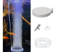 Tashce Pierre à Bulles Aquarium, Air Aquarium Ultra Silencieux Bulleur Aquarium Diffuseur Air Stone Disque Outil de Libération Plateau d'air d'aquarium pour la Pompe à air de réservoir de Poissons