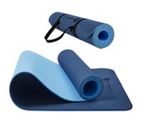 TASHIDROLMA Tapis de yoga antidérapant en TPE avec sangle de transport, tapis de sport pour salle de gym, maison, voyage, 183 x 61 cm, épaisseur : 6 mm