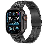 Tasikar Bracelet Compatible avec Apple Watch Ultra 3 2 1 49mm, Homme Femmes Bracelet Remplacement en Acier Inoxydable Métal Bande Compatible pour Apple Watch Ultra 49mm, Noir