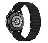 Tasikar Compatible avec Bracelet Samsung Galaxy Watch 7/6/5/4 40mm 44mm/6 Classic 43mm 47mm/5 Pro/ 4 Classic, 20mm Bracelet Montre Silicone Magnétique pour Galaxy Watch 3 (Noir)
