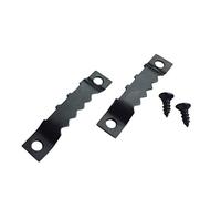 Taskar Lot de 20 crochets en dents de scie pour cadre photo 45 mm Noir + vis