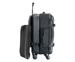 TASKIN La Valise Hybride Denali à 4 Roues, Denali Sacoche de Transport pour Ordinateur Portable Noir, M, Bagage Cabine Hybride avec roulettes pivotantes et Sac à Dos Amovible