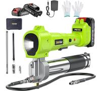 Taskstar 10000PSI Kit de pistolet à graisse électrique 1m tuyau Flexible sans fil injecteur d'huile électrique Machine de graisse pour Makita 18V batterie broche with 1X2.0Ah battery