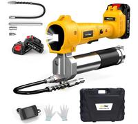 Taskstar - Kit de pistolet à graisse électrique sans fil 10000PSI, avec tuyau Flexible de 39.4 pouces, outils électriques lumineux LED pour broche de batterie Makita 18V NO BATTERY