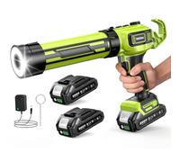 Taskstar Pistolet Silicone Electrique avec 2-Batterie et Lumière-LED