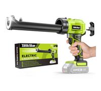 Taskstar Pistolet Silicone Electrique avec Lumière-LED, Outil Enlève Joint Silicone 3 en 1, Pistolet Cartouche Electrique Compatible avec Batterie Makita 18V, Pompe a Silicone Electrique pour Cartouch