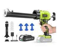 Taskstar Pistolet Silicone Electrique Compatible avec Makita-18V Batteries, Pistolet Mastic Electrique avec 1x 2000mAh Batterie pour 280-300ML, Poussée de 300 kg,Facile à Utiliser