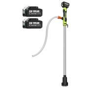 TaskStar Pompe Immergée Sans Fil pour Tonneaux à Eau, 2 Batteries 4000mAh 21V, Débit 2725 L/h, Hauteur 10m, Parfaite pour Piscine/Jardin/Étang/Camping-car/Bateau