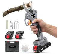 Taskstar Secateur Electrique Sans Fil 40 mm - Secateur Electrique Avec Lame SK5, 4 Modes De Coupe, 2× Batteries 2.0Ah, Moteur Brushless, Pour Arbres Fruitiers, Arbustes Et Jardinage