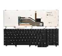 TASLIN New Belgium Laptop Keyboard for Dell E6520 Teclado E6530 E6540 E5520 E5520M E5530 Black with Backlight