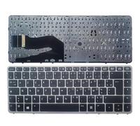 TASLIN New French/FR Azerty Laptop Keyboard for HP EliteBook 840 G1 850 G1 850 G2 with Frame no Backlit Without Pointing Stick (Color : Silver)