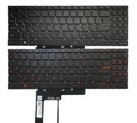 TASLIN New Russian/US/French Laptop Keyboard for MSI GS76 Stealth 11ue 11ug 11uh MS-17M1 GF76 MS-17L1 GF66 GL66 MS-1581 MS-1582 (Color : US White Backlit)