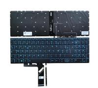 TASLIN Spanish SP/French FR AZERTY/Brazil BR Laptop Keyboard for Lenovo IdeaPad L340-17 L340-15 L340-17IRH L340-15IRH backlit Blue (Color : French Keyboard)