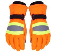 Taslon Gants de travail d'hiver en coton chaud 30,5 cm - Gants réfléchissants résistants avec prise en main - Protection des mains imperméable et anti-vibration - Activités d'escalade en vélo