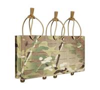 Tasmanian Tiger TT 3 SGL Mag Pouch Bel MKIII MC Sac à chargeur indéformable pour accueillir trois chargeurs G36 avec fermeture à cordon élastique et système Molle Multicam