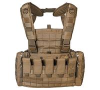 Tasmanian Tiger TT Chest RIG MKII M4 Gilet Multifonctionnel pour la Chasse, la pêche ou l'usage Militaire avec avec Cinq Pochettes de Magazines M4-M16 (Coyote Brown)