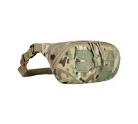 Tasmanian Tiger TT Hip Pouch MC Sac banane tactique léger avec compartiments en maille et sangle ventrale amovible en Molle, pliable compact ; Multicam