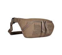 Tasmanian Tiger TT Hip Pouch Sac banane léger et tactique avec compartiments en maille et sangle ventrale amovible en Molle, pliable de manière compacte ; marron coyote